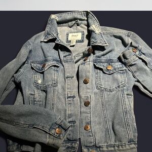 Forever 21 Denim Jacket with Distressed Details